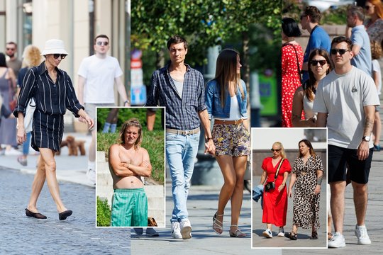 Štai kaip Vilniuje žmonės džiaugėsi nušvitusia saule: galerijoje – vasariški deriniai ir nusimesti marškinėliai