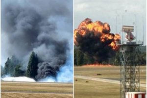 Rimtas incidentas Londono Sautendo oro uoste: sudužo lėktuvas