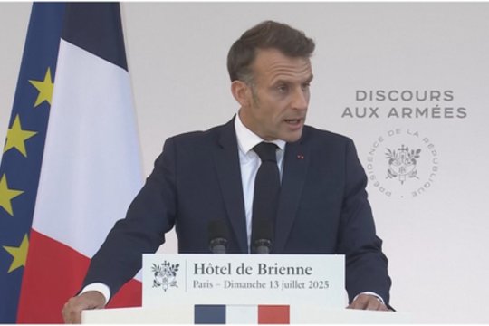 E. Macronas perspėjo apie rimtą grėsmę Europai: mes gyvename lemiamu momentu 