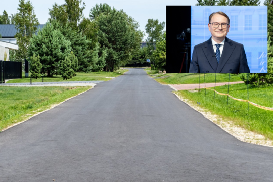 Dar viena keliuko istorija? Naujas asfaltas paklotas garsaus politiko namų link