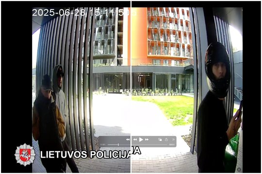 Vilniaus policija prašo pagalbos atpažįstant šiuos vyrus – įtariami įžūliu plėšimu