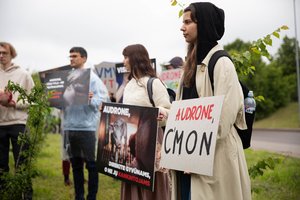 Surengtas dar vienas protestas prieš paršelių kastraciją be nuskausminamųjų