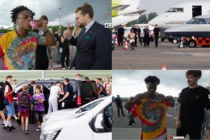 Vilniaus oro uoste nusileido pasaulinio garso „YouTube“ žvaigždė IShowSpeed: pasitiko Paul de Miko ir L. Savickas