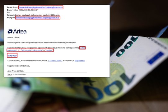 Įspėja apie plataus masto sukčiavimo ataką: šio banko klientams vertėtų pasisaugoti