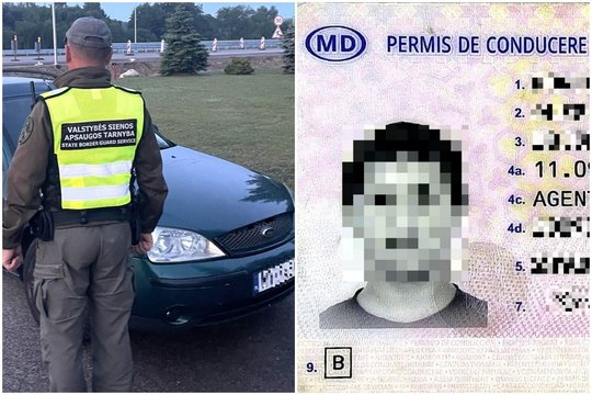 Už 250 dolerių moldavo pirktas vairuotojo pažymėjimas Kalvarijos pasieniečiams netiko