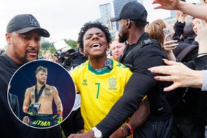 Prie Baltojo tilto paskui žvaigždę IShowSpeed ėjęs D. Dirkstys laidėsi necenzūriniais žodžiais