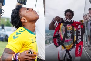 Garsusis IShowSpeed pasinėrė ir į krepšinio reikalus – gavęs „Ryto“ šaliką pradėjo kalbėti apie „Žalgirį“