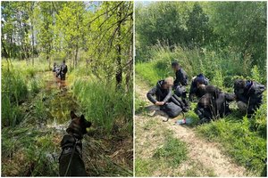 Po įtempto persekiojimo Lietuvos pasienietis su tarnybiniu šunimi Latvijoje sulaikė 6 migrantus – teko net perplaukti upę