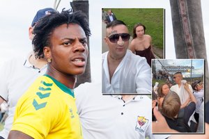 Pamatyti „IShowSpeed“ buvo atvykęs ir Maybachas: apsupusi minia neleido praeiti