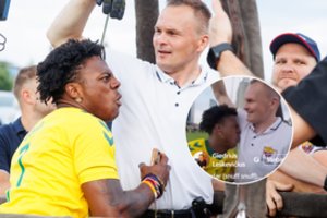 Internetą drebina „YouTube“ žvaigždės skrydis su G. Leškevičiumi, kuriam IShowSpeed uosto pažastį