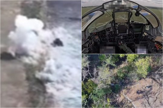 Ukrainiečių naikintuvas „prašoko“ rusų gynybą ir sudavė skaudų smūgį