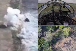 Ukrainiečių naikintuvas „prašoko“ rusų gynybą ir sudavė skaudų smūgį