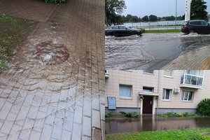 Vėl liūtys, vėl skęstančios gatvės: debesys praslinko pro Trakus