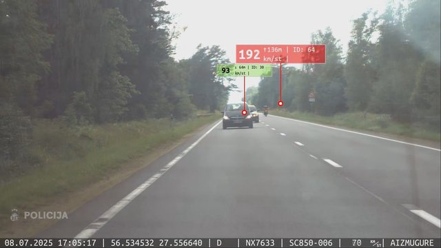 Latvijos lakstūnas: leistiną greitį viršijus daugiau nei 100 km/val. teks pakloti nemenką sumą