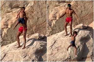 Žinomo keliautojo auklėjimo metodai šiurpina tūkstančius: numetė 7-metį sūnų nuo uolos