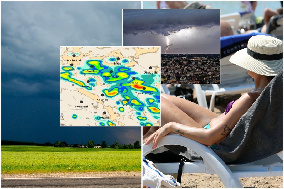 Lietuvą ir toliau merks liūtys: artimiausiomis dienomis – ir perkūnijos, ir kruša