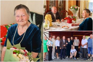 100-ąjį gimtadienį atšventusi karmėlaviškė žodžio kišenėje neieško: neprieštarautų vyriškai draugijai