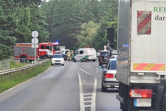 Kauno rajone – smarkus automobilių susidūrimas