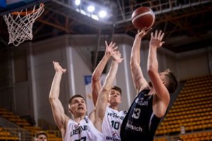 Dar vienas žingsnis Europos medalių link: Lietuvos dvidešimtmečiai smogė Slovėnijai ir atsidūrė pusfinalyje