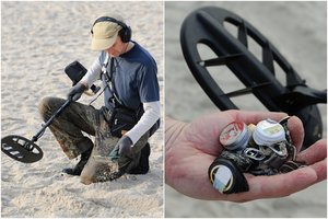 Atskleidė, ką su metalo ieškikliu pavyksta aptikti paplūdimiuose: „Smėliukas viską greitai paslepia“