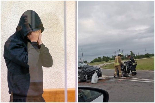 Motociklu važiavusią sutuoktinių porą pražudęs 18-metis moksleivis paleistas iš areštinės