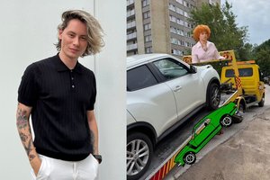 Stilistą Ąžuolą Misiukevičių išgąsdino netikėtas radinys po automobiliu