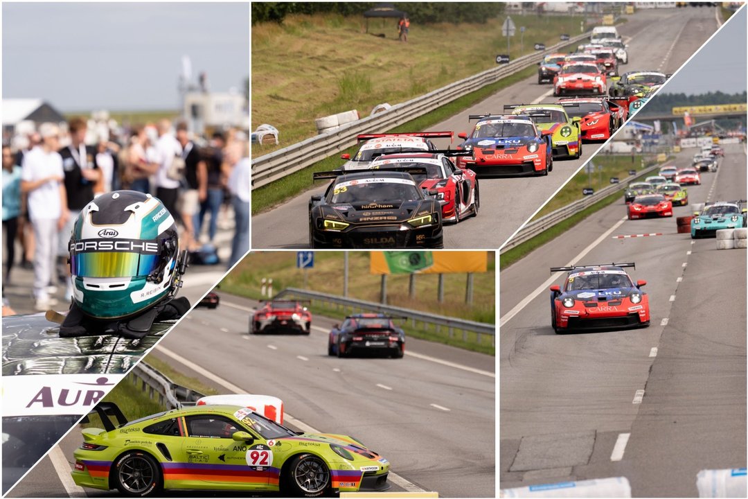 „Aurum 1006“ lenktynių akimirkos<br>Lrytas koliažas