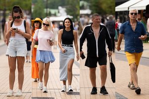 Palangos J. Basanavičiaus poilsiautojų stilius – visoks: netrūksta ir treningų, ir podiumo vertų derinių