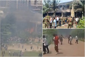 Tragedija Bangladeše – karinis lėktuvas trenkėsi į mokyklos miestelį: žuvo mažiausiai 19, daug sužeistųjų