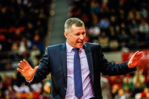 T. Rinkevičius stoja prie „Gargždų“ komandos vairo