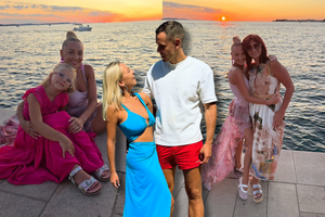 Eglė Straleckaitė-Domarkienė su šeima saule mėgaujasi svetur: akį traukė ryškus įvaizdis