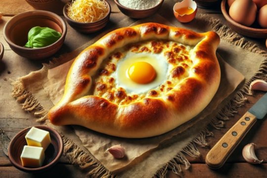 Gruziniškas chačapuri pagal tradicinį receptą