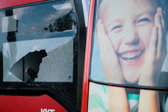 Vilniuje apšaudyti 25 miesto autobusai