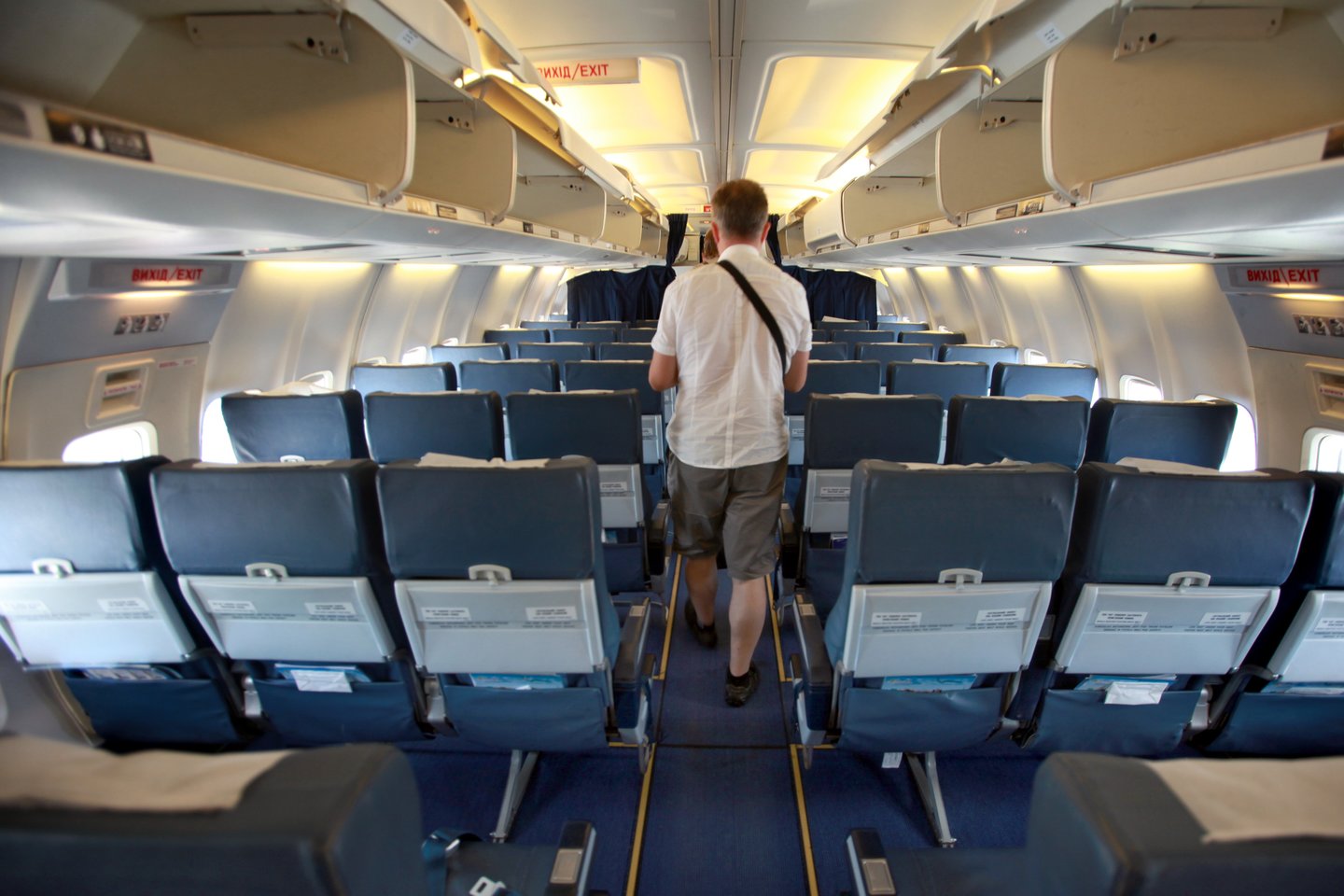 Lėktuvo salonas<br>V.Balkūno nuotr.