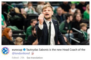 Prie „Lions“ vairo stojusį T. Sabonį buvęs žalgirietis pasveikino ir riebiais rusiškais keiksmažodžiais