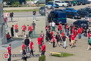 Policija nustatė  prieš LKL finalo dvikovą Vilniuje siautėjusius sirgalius – aišku, kas jiems gresia