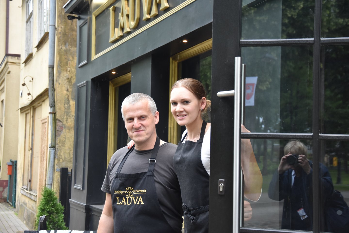 Jaunjelgava. „Lauva“ šeimininkai.<br> A.Srėbalienės nuotr.