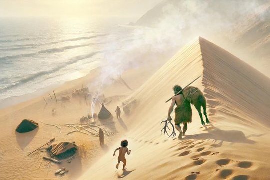 Paplūdimyje aptiko 78 000 metų senumo šeimos pėdsakus