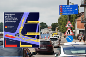 Birštono g. sankryžoje vėl pakeista eismo tvarka: pagal nupaišytas linijas susigaudyti nelengva