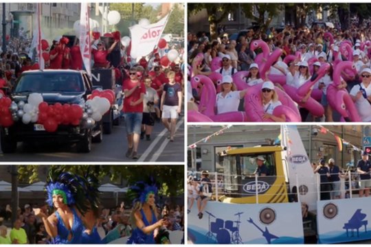 Jūros šventės akimirkos: uostamiesčio gatves užliejo tradicinė festivalio eisena