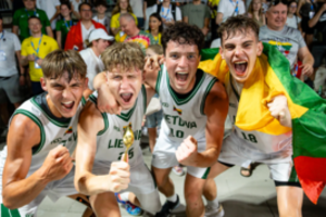 Fantastika: Lietuvos trijulių krepšinio rinktinė – Europos jaunimo olimpinio festivalio čempionė!