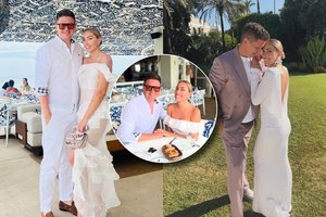 Liepa Mondeikaitė-Norkevičienė su vyru mini ypatingą progą: akį traukė daili balta suknelė