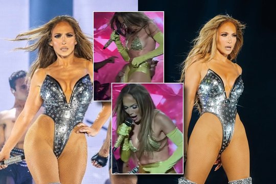 Lenkijoje koncertavusi Jennifer Lopez patyrė fiasko: netikėtai nusmuko sijonas