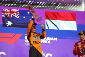 Daugiau nei valandą nukeltose Belgijos „Formulės 1“ lenktynėse greičiausias buvo O. Piastris