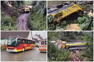 Tragedija Vokietijoje: nuo bėgių nuvažiavo traukinys, skelbiama apie žuvusiuosius