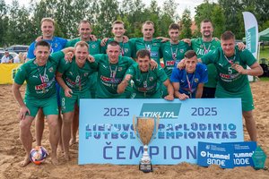 „Kauno Žalgiris“ – 2025 metų Lietuvos paplūdimio futbolo čempionas