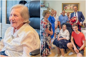 Netektys šeimoje nepalaužė 100-metės dzūkės – per gyvenimą eina su daina: „Gyva papuoliau in rojų“