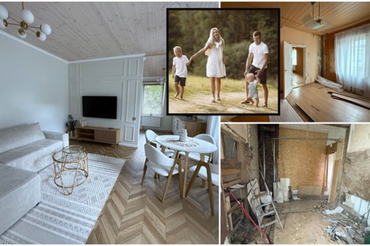 Užsispyrusi žemaičių pora stebina net artimuosius: jau trečią būstą pavertė svajonių namais