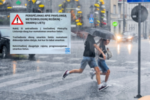 Iš sinoptikų – įspėjimas: ragina pasiruošti pavojingam meteorologiniam reiškiniui