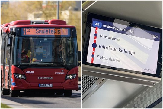 Internetas leipsta juokais: štai ką išvydo autobuso ekrane